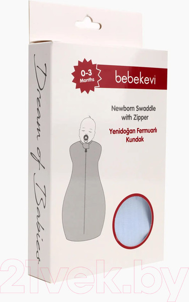 Изображение товара Пеленка-кокон детская Bebekevi BEVI1279-3 (голубой)