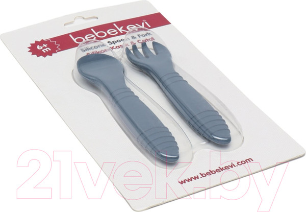 Изображение товара Набор столовых приборов для кормления Bebekevi BEVİ1261-3 (индиго)