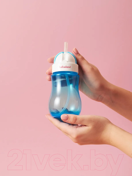Изображение товара Поильник Bebekevi С трубочкой / BEVI1323-2 (голубой)
