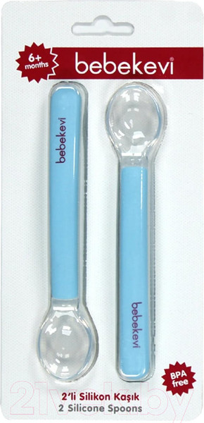 Изображение товара Набор столовых ложек для кормления Bebekevi BEVI1332-2 (голубой)
