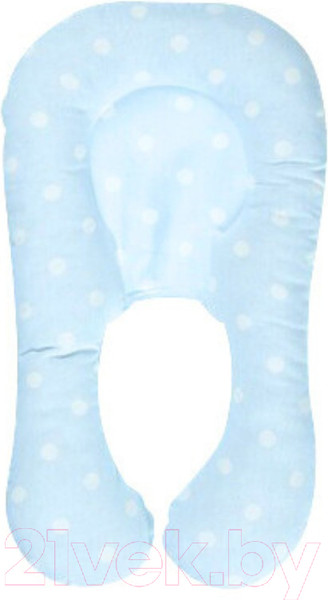 Изображение товара Подушка для малышей Bebekevi BEVI1045-1 (голубой в горошек)