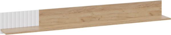 Изображение товара Полка ТриЯ Хилтон исп.3 (дуб крафт золотой/белый матовый)