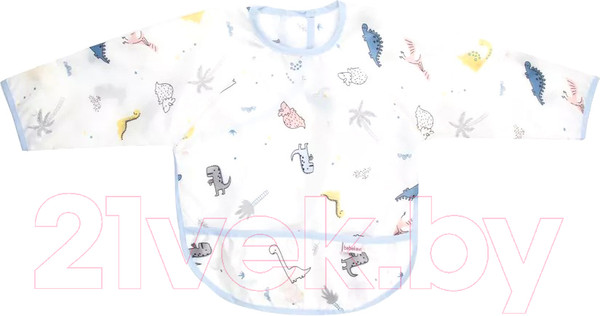 Изображение товара Рубашка для кормления Bebekevi BEVI1395 (голубой динозавр)