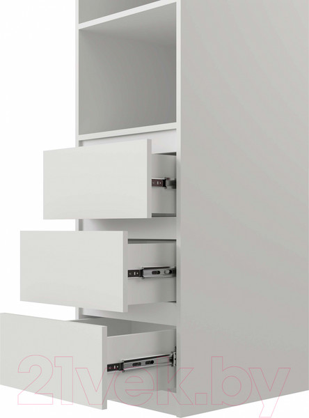 Изображение товара Стеллаж MySTAR Сноули 3я ИВ-121.20 (белый)