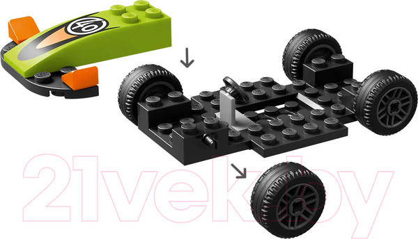 Изображение товара Конструктор Lego City Vehicles Зеленый гоночный автомобиль / 60399 