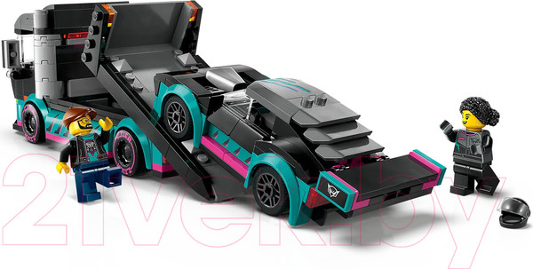 Изображение товара Конструктор Lego City Vehicles Гоночный автомобиль и грузовик-автовоз / 60406 