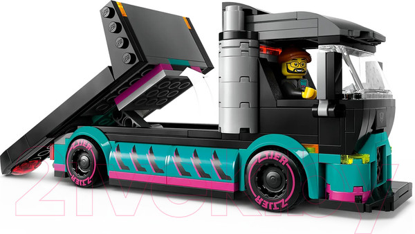 Изображение товара Конструктор Lego City Vehicles Гоночный автомобиль и грузовик-автовоз / 60406 