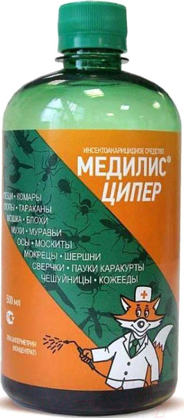 Изображение товара Концентрат от насекомых Медилис Ципер (500мл)