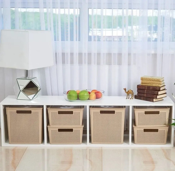 Изображение товара Коробка для хранения Violet Лофт V6911020 (11л, латте)