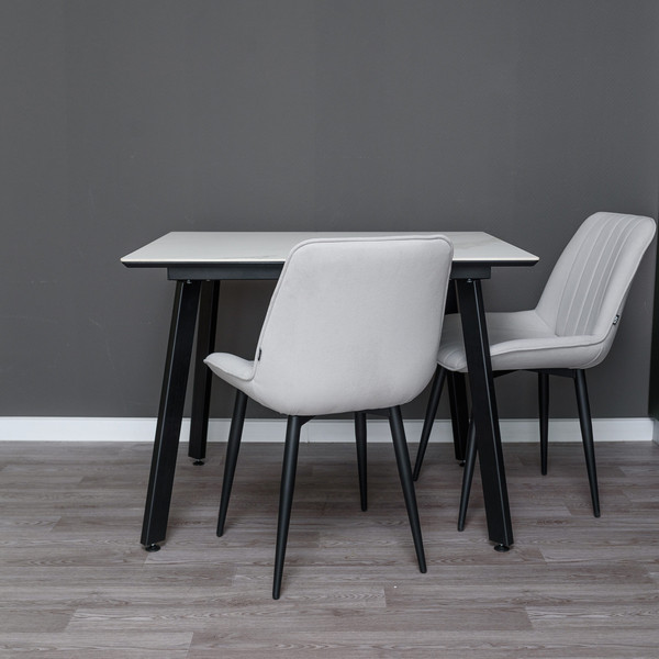 Изображение товара Обеденный стол ДСВ Граф 100x80 (белый)