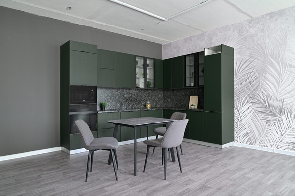 Изображение товара Обеденный стол ДСВ Граф 100x80 (серый)