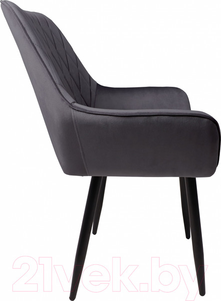 Изображение товара Стул AksHome Pablo (серый велюр HLR-21/черный)