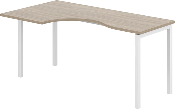 Изображение товара Письменный стол Norden 160x90x75 левый / SG.232.OD.44.WH.L (белый/дуб темный)