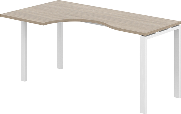 Изображение товара Письменный стол Norden 160x90x75 левый / SG.232.OD.63.WH.L (белый/дуб темный)