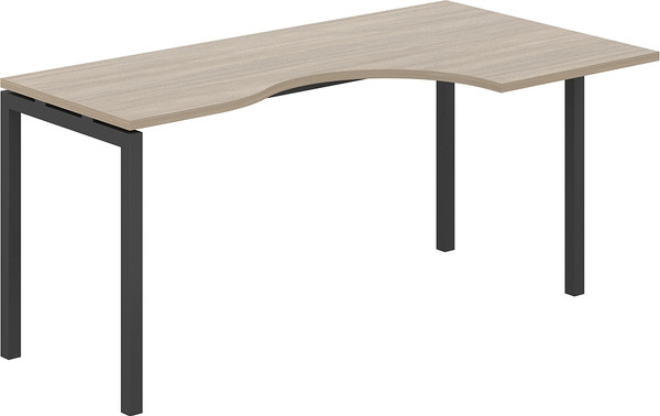 Изображение товара Письменный стол Norden 160x90x75 правый / SG.232.OD.44.AN.R (антрацит/дуб темный)