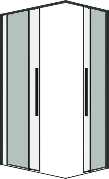 Изображение товара Душевой уголок Grossman Galaxy 80x80x195 / 300.K33.01.8080.21.00 (черный матовый/прозрачное стекло)