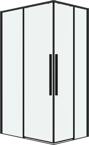 Изображение товара Душевой уголок Grossman Galaxy 80x80x195 / 300.K33.01.8080.21.00 (черный матовый/прозрачное стекло)