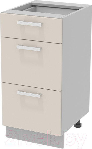 Изображение товара Шкаф-стол кухонный Интерлиния Компо НШ40рш3 1м+2б (персидский жемчуг)