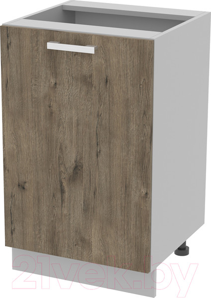 Изображение товара Шкаф-стол кухонный Интерлиния Компо НШ50р-1дв (дуб веллингтон)