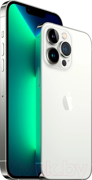 Изображение товара Смартфон восстановленный Apple iPhone 13 Pro Max 128GB Flip Грейд B (серебристый)