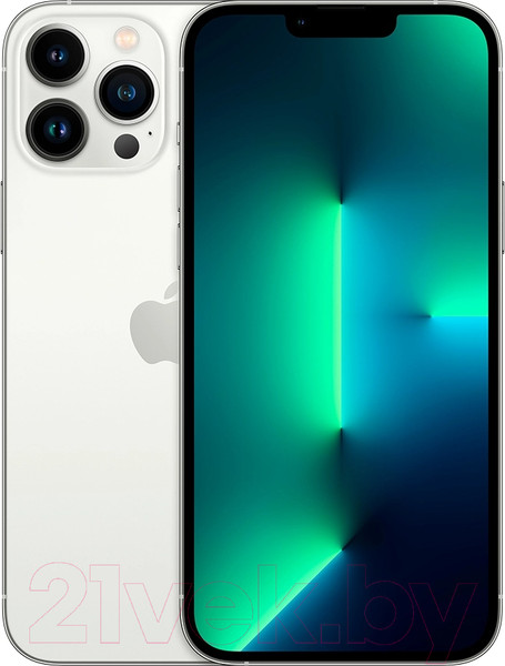 Изображение товара Смартфон восстановленный Apple iPhone 13 Pro Max 128GB Flip Грейд B (серебристый)