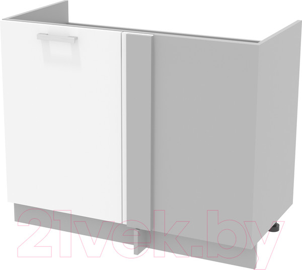 Изображение товара Шкаф под мойку Интерлиния Компо НШ108-М.П (белый платинум)