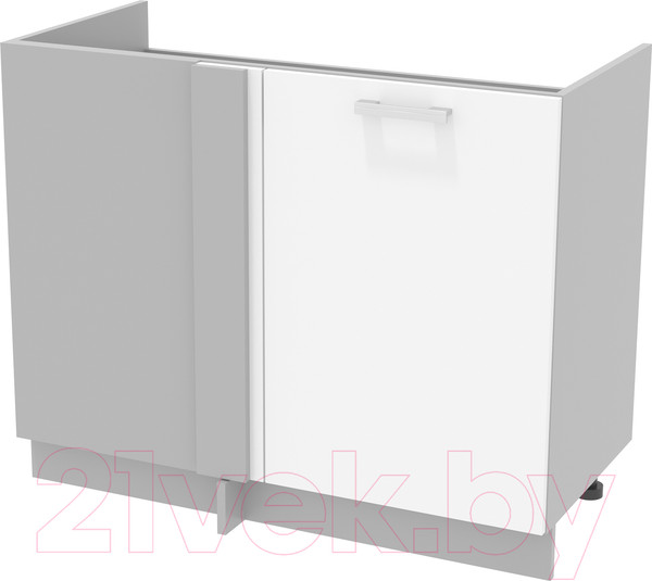 Изображение товара Шкаф под мойку Интерлиния Компо НШ108-М.П (белый платинум)