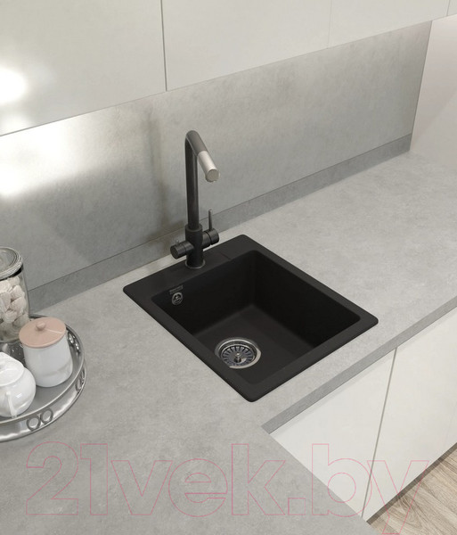 Изображение товара Мойка кухонная GranFest Quarz GF-UR-240 (белый)