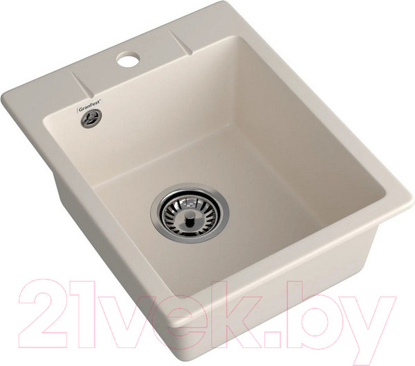 Изображение товара Мойка кухонная GranFest Quarz GF-UR-240 (белый)