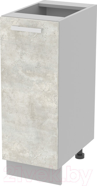 Изображение товара Шкаф-стол кухонный Интерлиния Компо НШ30р-1дв (бетон лайт)