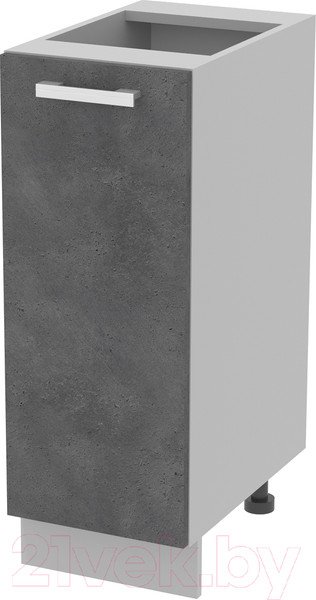Изображение товара Шкаф-стол кухонный Интерлиния Компо НШ30р-1дв (бетон портленд)