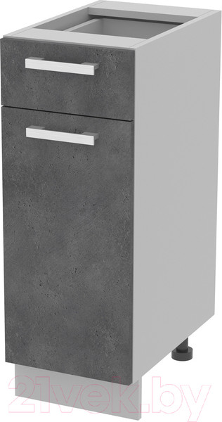 Изображение товара Шкаф-стол кухонный Интерлиния Компо НШ30рш1 (бетон портленд)