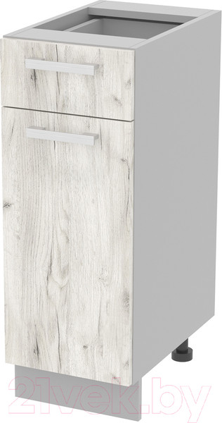 Изображение товара Шкаф-стол кухонный Интерлиния Компо НШ30рш1 (дуб белый)