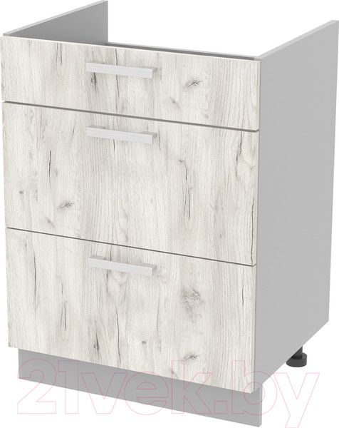 Изображение товара Шкаф-стол кухонный Интерлиния Компо НШ60ВП (дуб белый)