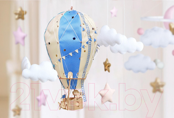 Изображение товара Конструктор электромеханический Lemmo Светильник Воздушный шар Сияние ночи / 02-23