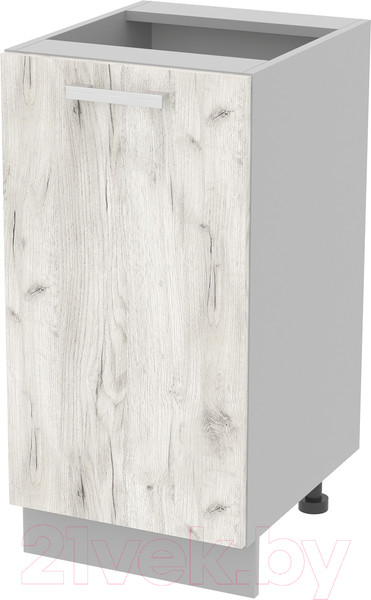 Изображение товара Шкаф-стол кухонный Интерлиния Компо НШ40р-1дв (дуб белый)