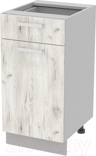 Изображение товара Шкаф-стол кухонный Интерлиния Компо НШ40рш1 (дуб белый)