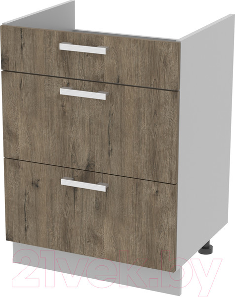 Изображение товара Шкаф-стол кухонный Интерлиния Компо НШ60ВП (дуб веллингтон)