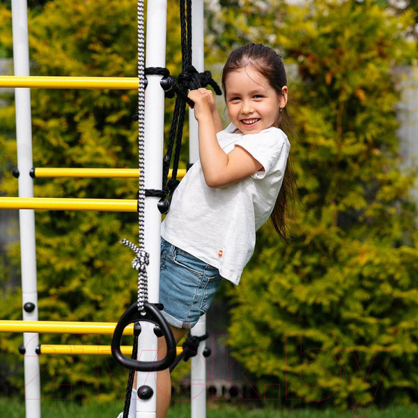 Изображение товара Игровой комплекс Romana Богатырь Плюс 2 / 103.12.06 гнездо качели, серый/желтый