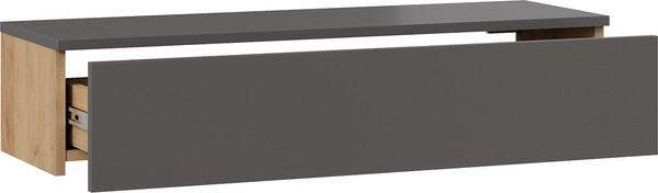 Изображение товара Прикроватная тумба ТриЯ Универсальная тип 2 (графит серый/дуб крафт золотой)