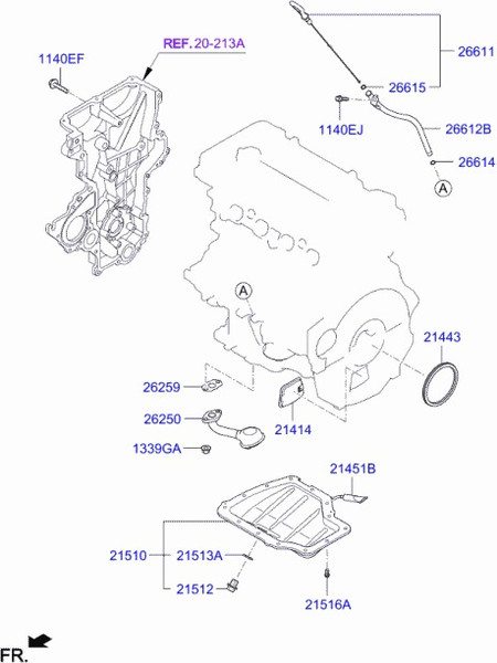 Изображение товара Сальник коленвала Hyundai/KIA 214212E300