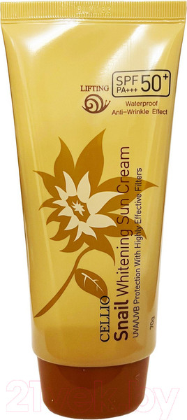 Изображение товара Крем солнцезащитный Cellio Sun Cream Snail С муцином улитки (70г)