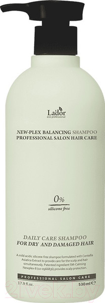 Изображение товара Шампунь для волос La'dor Newplex Balancing Shampoo Бессиликоновый (530мл)