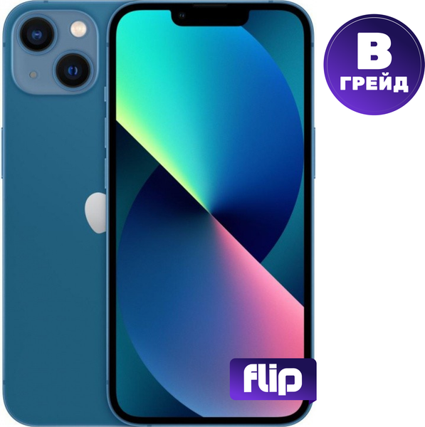 Изображение товара Смартфон восстановленный Apple iPhone 13 128GB Flip Грейд B (синий)