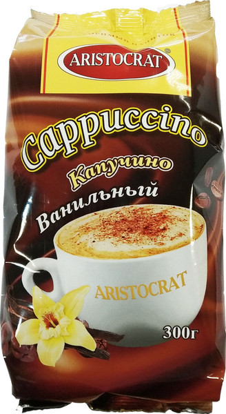 Изображение товара Кофейный напиток Aristocrat Капучино Ванильный (300г)