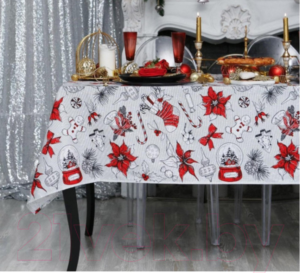 Изображение товара Скатерть Доляна Новогоднее настроение 149x180 / 4478720