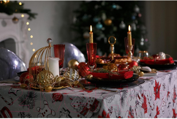 Изображение товара Скатерть Доляна Новогоднее настроение 149x180 / 4478720