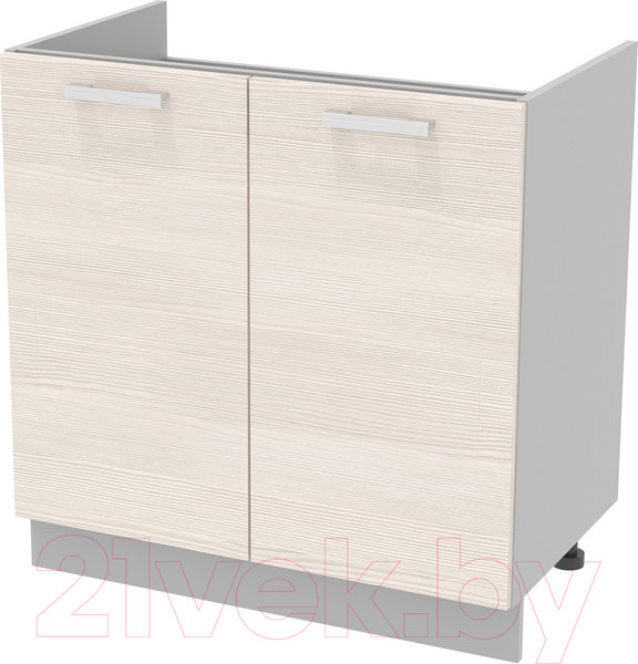 Изображение товара Шкаф под мойку Интерлиния Компо НШ80м-2дв (вудлайн)