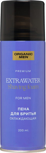 Изображение товара Пена для бритья Organic Men ExtraWater Охлаждающая (200мл)