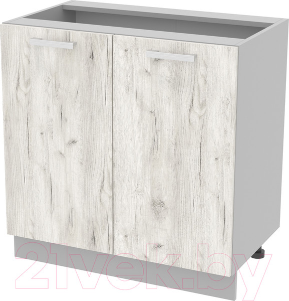 Изображение товара Шкаф-стол кухонный Интерлиния Компо НШ80р-2дв (дуб белый)